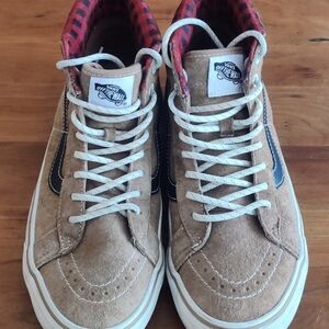Vans Sk8-Hi MTE-1 Plaid Brown Black Insulated Ultracush NWB